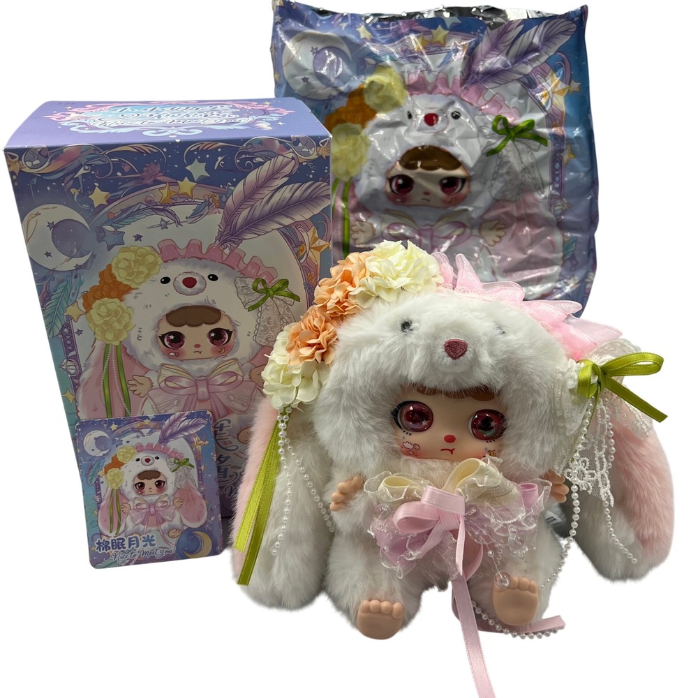 Cotton Moonlight Nice to Meet You Designer Plush Bunny Pendant Blind Box Toy